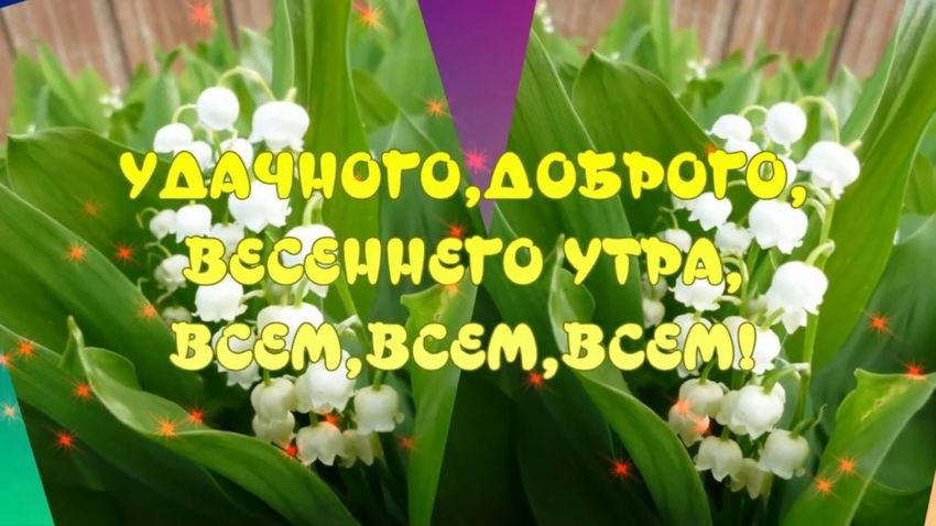 Пожелание доброго весеннего утра