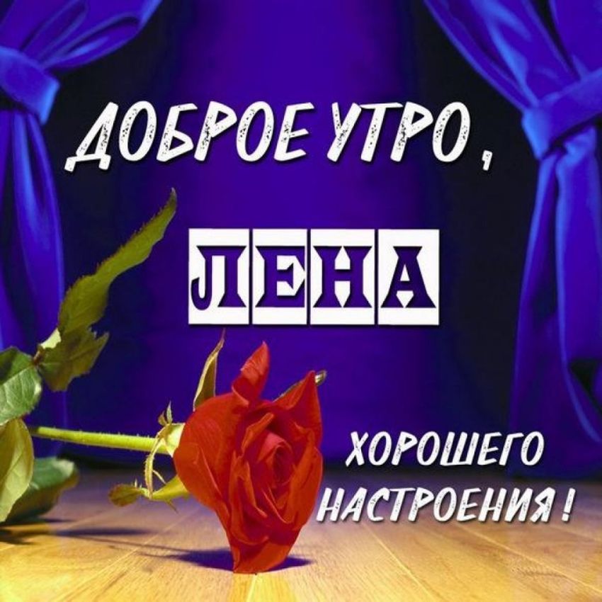 Доброе утро лена