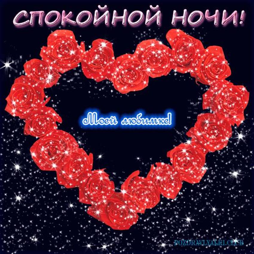 Спокойной ночи любимая моя